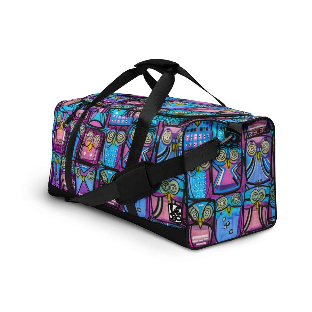 A Parliament of Purple Owls - Lebo Duffle Bag